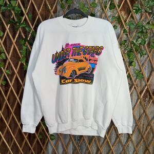 Vintage Y2K bass Lake car show 2000s throwback sweatshirt